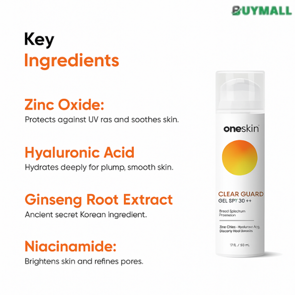 Oneskin Clear Guard Gel Spf