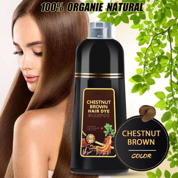 Chestnut Brown Hair Dye Shampoo