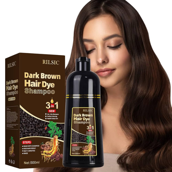 Rilsic Instant Dark Brown Hair Dye Shampoo