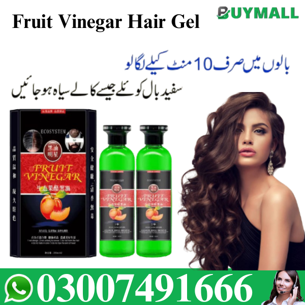 Fruit Vinegar Black Hair Gel Color Dye