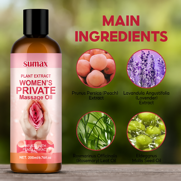 Sumax Rose Women Body Massage Oil